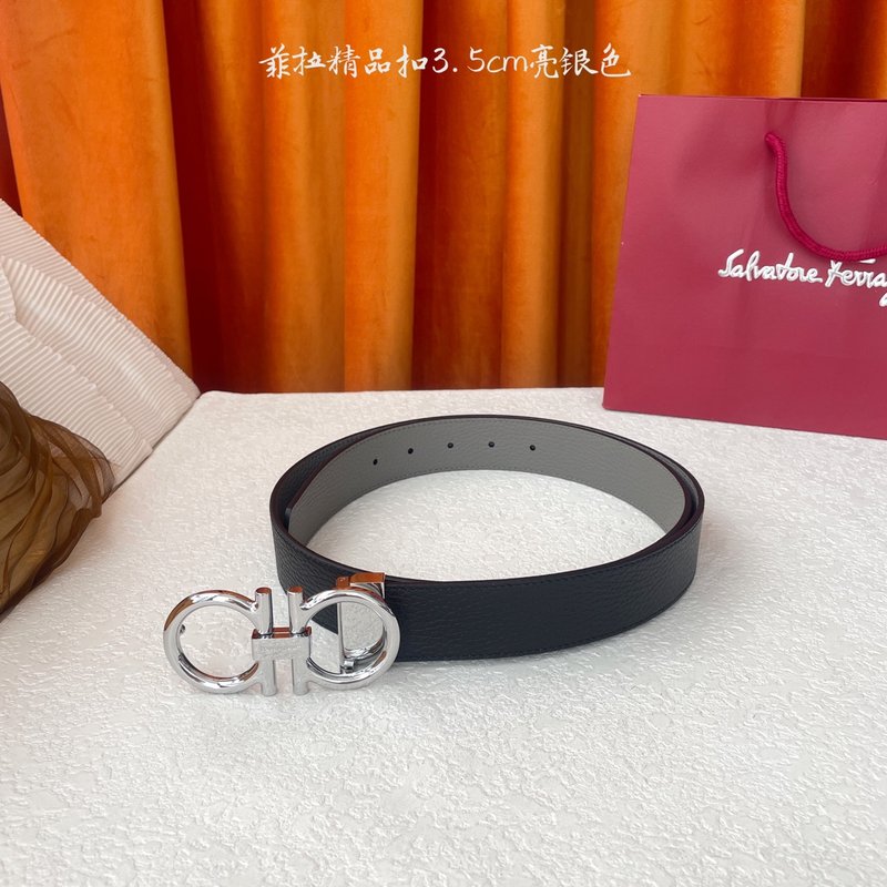 페라가모 이탈리아 양면 소가죽 벨트 001-229431