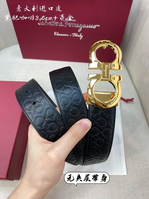페라가모 더블 G 버클 블랙 벨트 001-229433