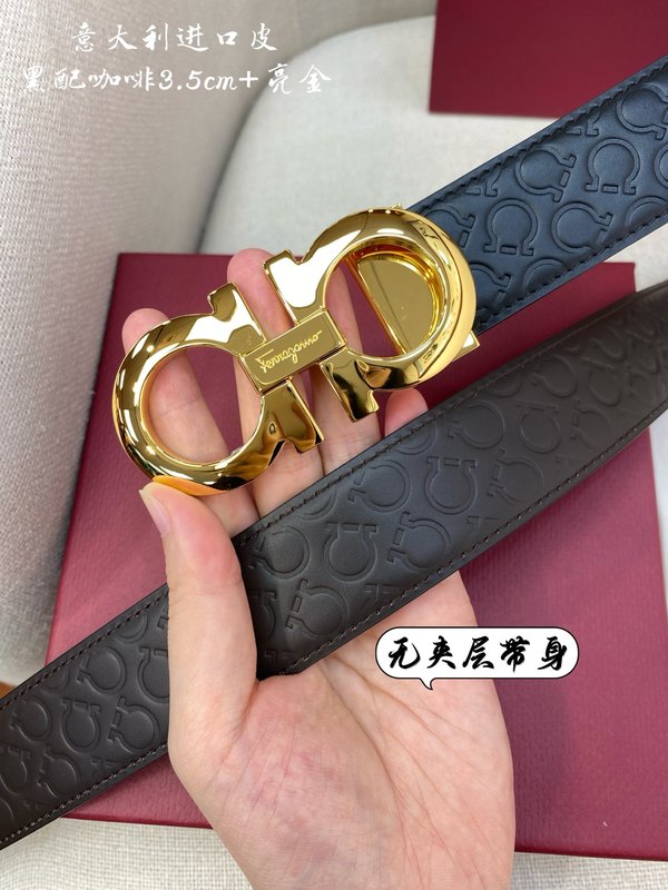 페라가모 더블 G 버클 블랙 벨트 001-229433