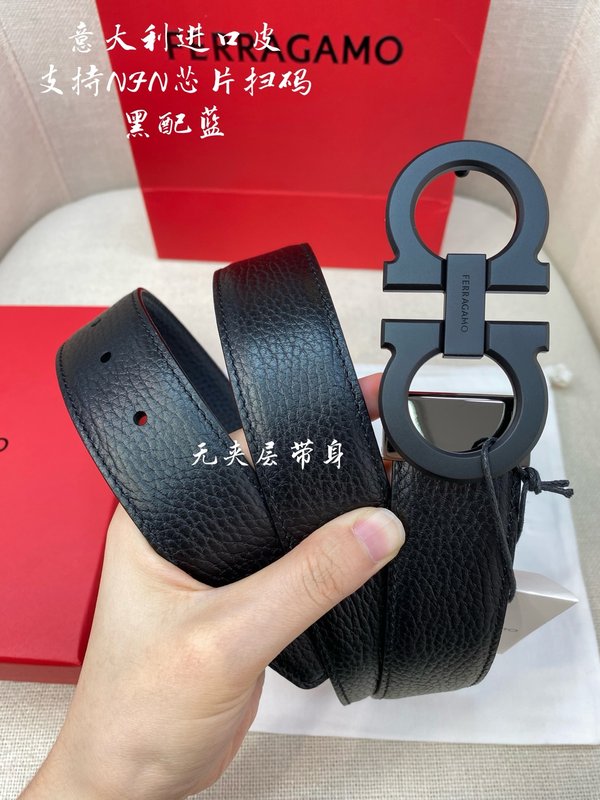 페라가모 더블 G 버클 벨트 3.5cm 폭 001-229437