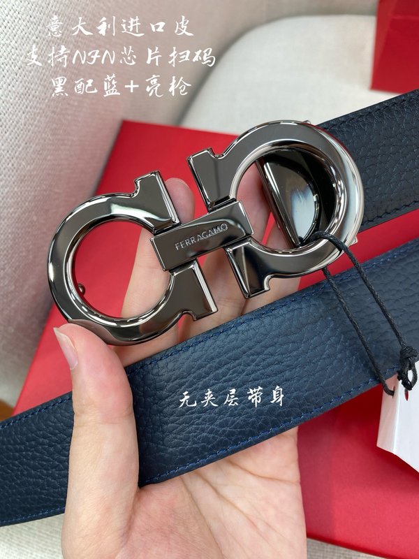 페라가모 3.5cm 이탈리아 원산 가죽 벨트 001-229439