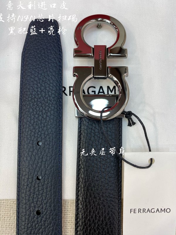 페라가모 3.5cm 이탈리아 원산 가죽 벨트 001-229439