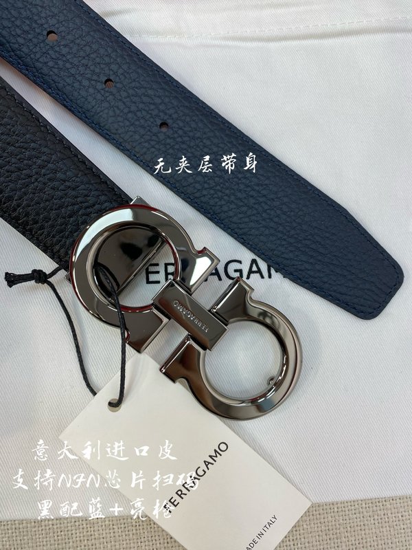 페라가모 3.5cm 이탈리아 원산 가죽 벨트 001-229439