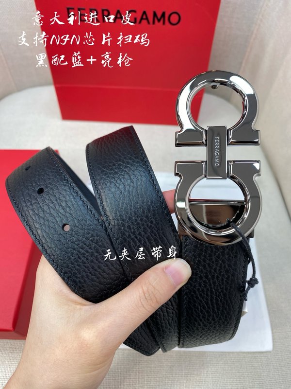 페라가모 3.5cm 이탈리아 원산 가죽 벨트 001-229439