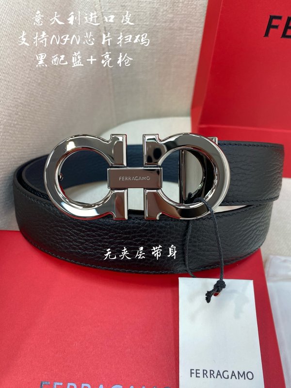 페라가모 3.5cm 이탈리아 원산 가죽 벨트 001-229439