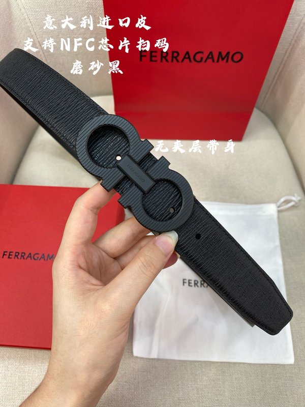 페라가모 3.5cm 더블 지오 벨트 이탈리아 가죽 001-229440