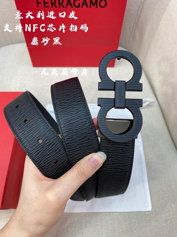 페라가모 3.5cm 더블 지오 벨트 이탈리아 가죽 001-229440