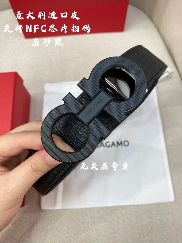페라가모 3.5cm 더블 지오 벨트 이탈리아 가죽 001-229440