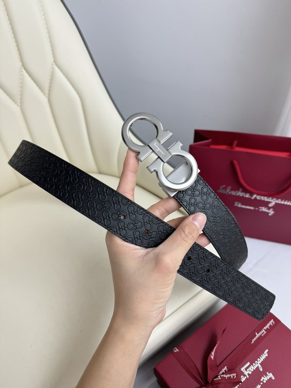 페라가모 양면 수입 소 가죽 벨트 001-229446