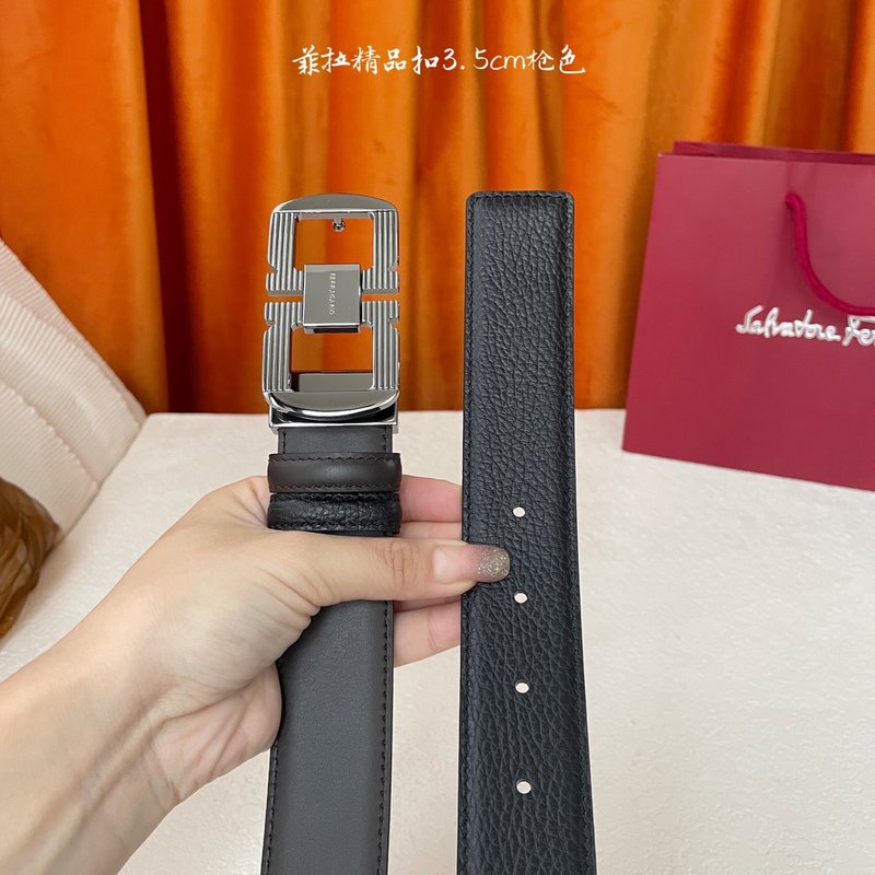 페라가모 이탈리아 양면 소가죽 벨트 001-229450