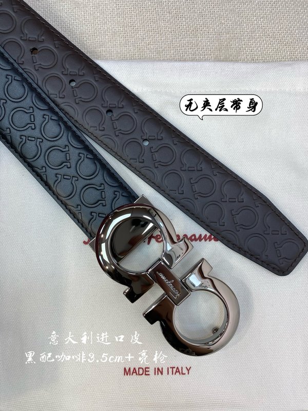 페라가모 이탈리아 원산 가죽 3.5cm 벨트 001-229459