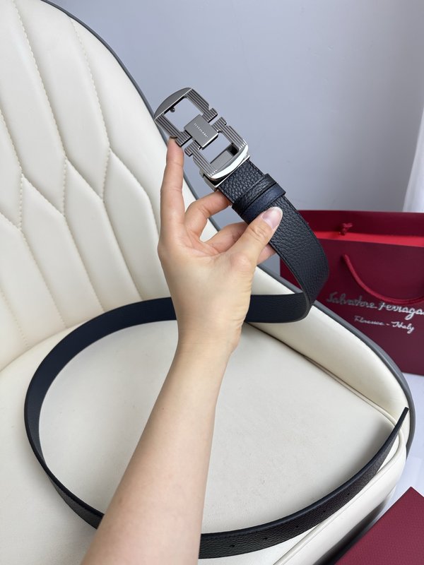 페라가모 양면 수입 소가죽 벨트 001-229489