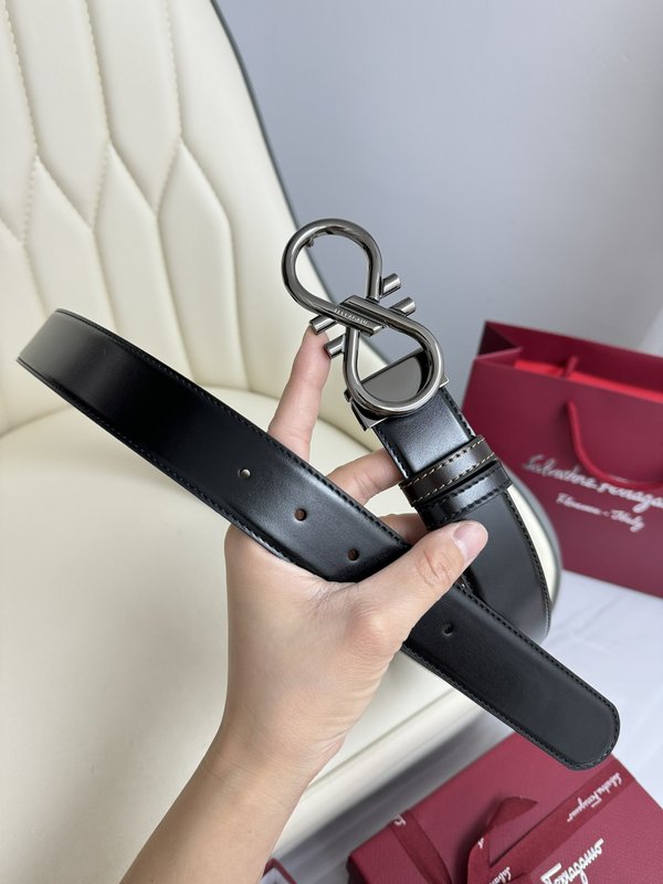 페라가모 양면 수입 소가죽 벨트 001-229501