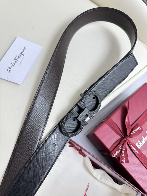 페라가모 양면 소가죽 벨트 3.5cm 001-229503