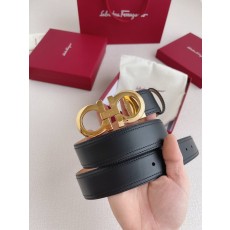 살바토레 페라가모 35mm 가죽 벨트 001-229511