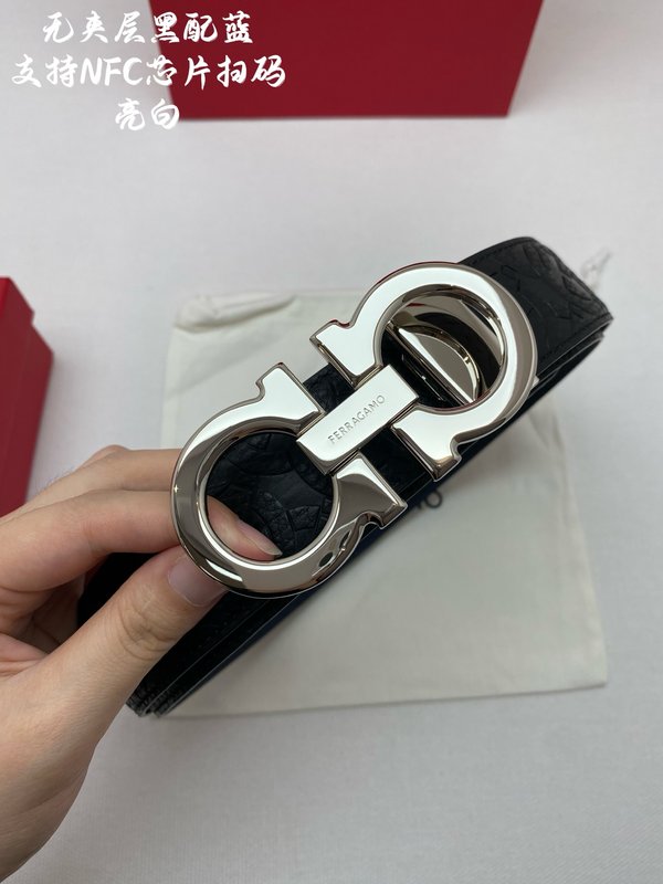 페라가모 벨트 NFC 칩 스캔 3.5cm 폭 001-229515