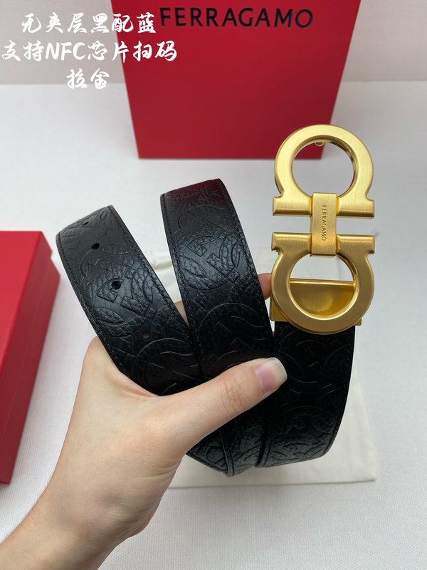 페라가모 이탈리아 원산 가죽 NFC 벨트 001-229516
