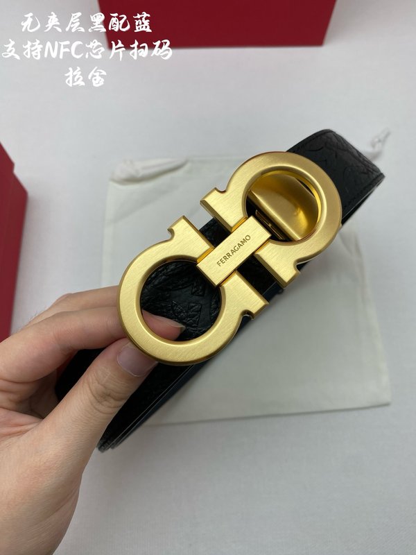 페라가모 이탈리아 원산 가죽 NFC 벨트 001-229516