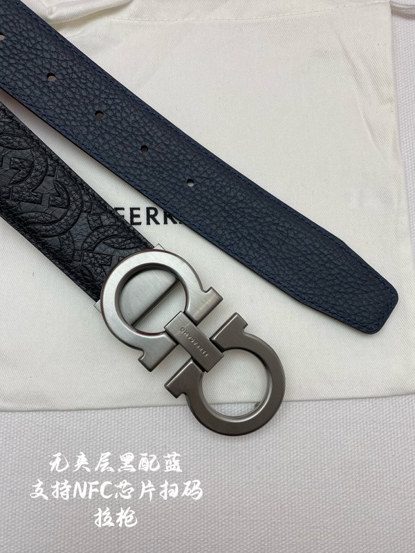 페라가모 더블 G 버클 가죽 벨트 001-229518