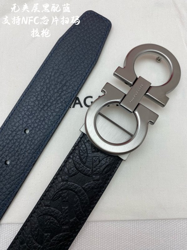 페라가모 더블 G 버클 가죽 벨트 001-229518