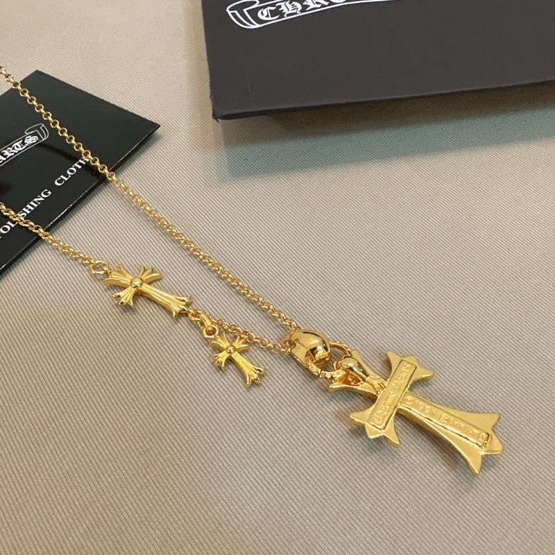 크롬하츠 골드 크로스 목걸이 001-229561