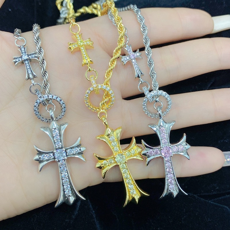 크롬하츠 빈티지 크로스 목걸이 001-229669
