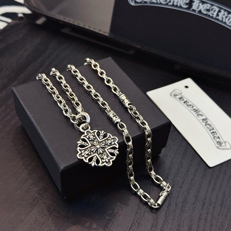 크롬하츠 빈티지 십자가 펜던트 목걸이 001-229736