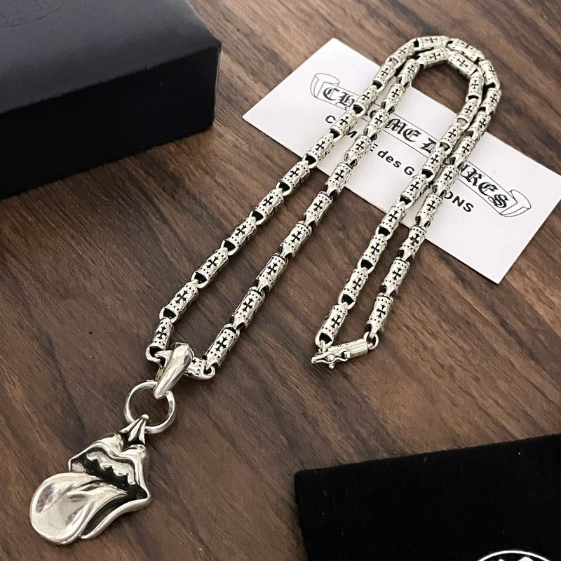 크롬하츠 빈티지 대나무 매듭 목걸이 001-229763