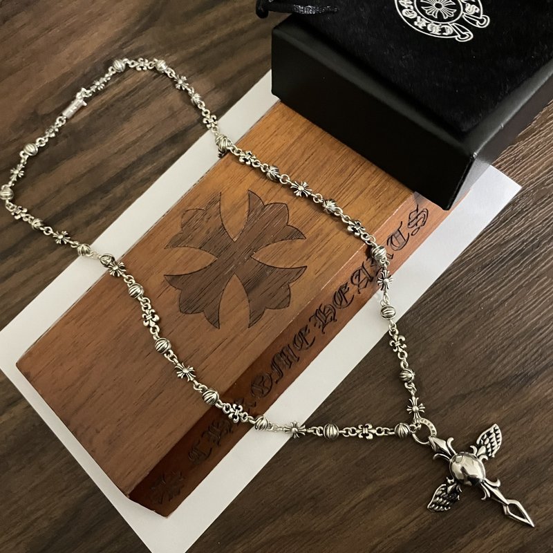 크롬하츠 빈티지 십자가 펜던트 목걸이 001-229764