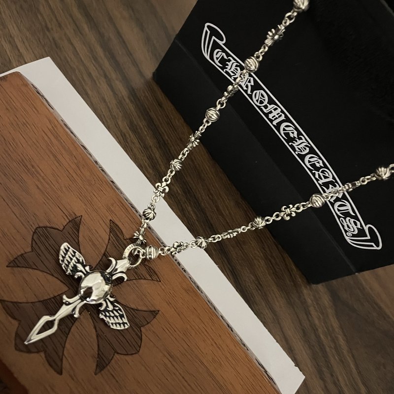 크롬하츠 빈티지 십자가 펜던트 목걸이 001-229764