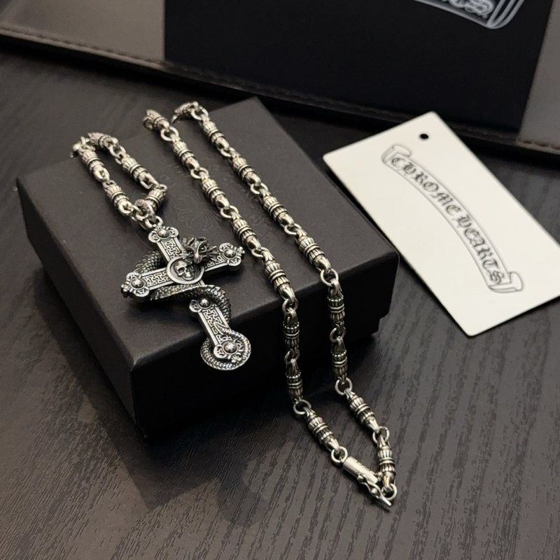 크롬하츠 빈티지 십자가 목걸이 001-229792