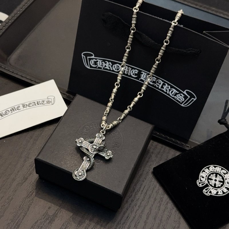크롬하츠 빈티지 십자가 목걸이 001-229792