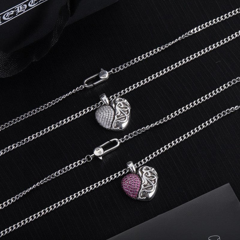 크롬하츠 빈티지 하트 펜던트 목걸이 001-229794
