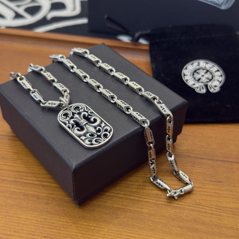크롬하츠 빈티지 십자가 스카우트 펜던트 목걸이 001-229830