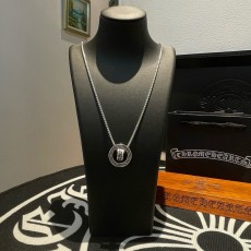 크롬하츠 빈티지 더블링 펜던트 목걸이 001-229835