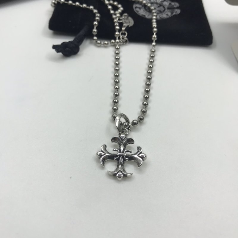 크롬하츠 빈티지 십자군 꽃 목걸이 001-229857
