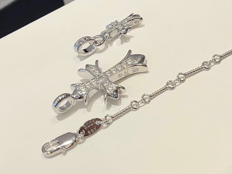 크롬하츠 더블 크로스 목걸이 커플 아이템 001-229896