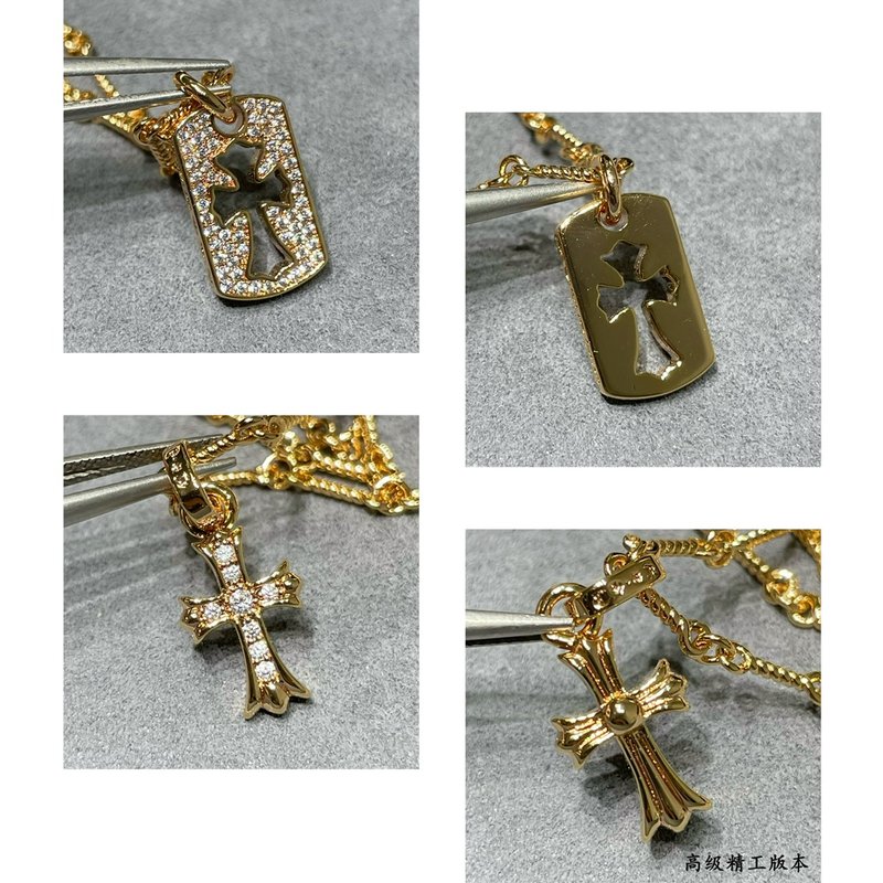 크롬하츠 더블 크로스 빈티지 목걸이 001-229916