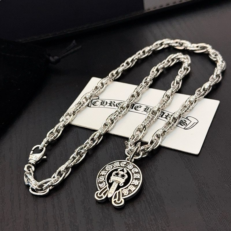 크롬하츠 빈티지 말발굽 검 펜던트 목걸이 001-229938