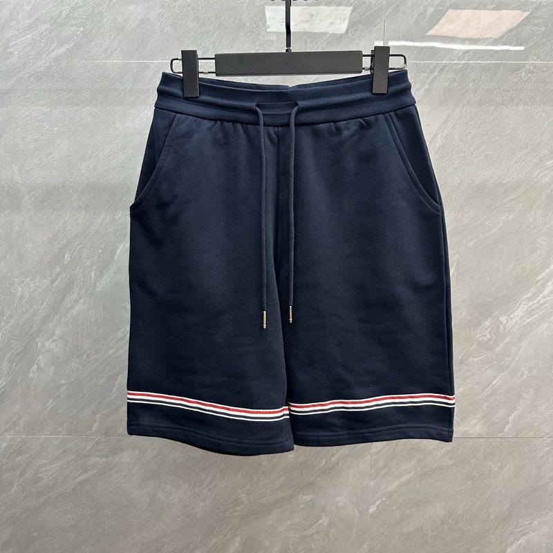 톰브라운 클래식 삼색 웹bing 면 쇼츠 001-230754