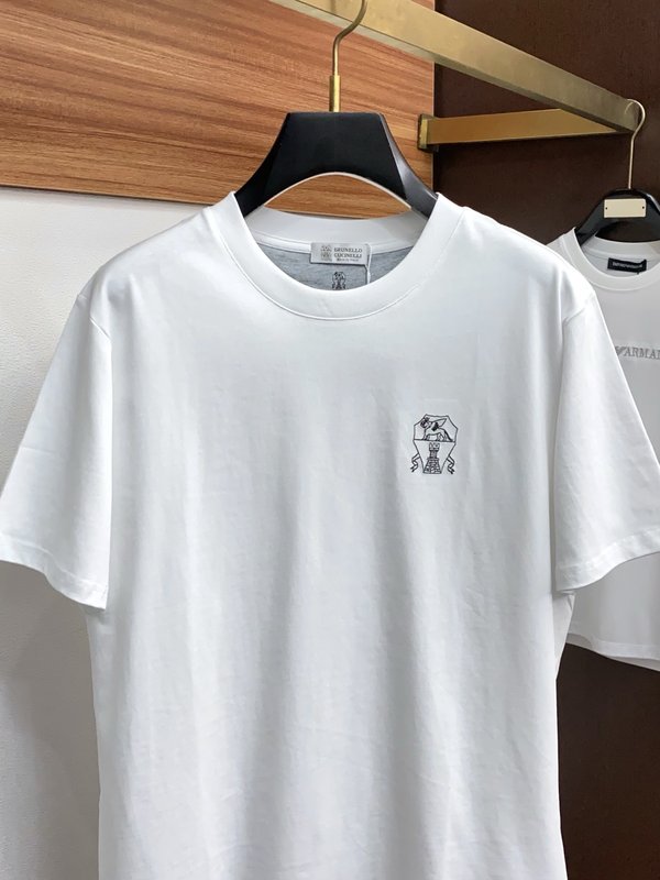 남성 순면 라운드넥 반팔 티셔츠 기본款 001-230764