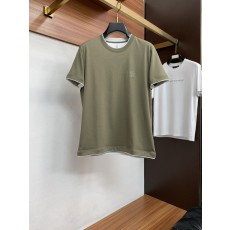 이른 봄 머서라이즈드 코튼 라운드 넥 반팔 티셔츠 001-230769
