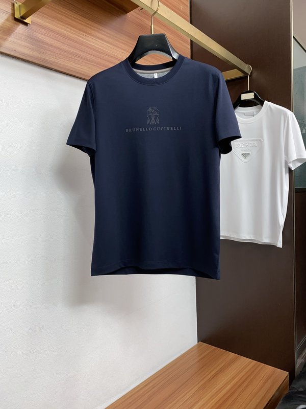 클래식 패션 머서라이즈드 코튼 반팔 티셔츠 001-230796