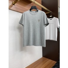 봄여름 신상 라운드넥 반팔 자수 티셔츠 001-230818