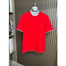 신장 면 더블 가사 라운드 넥 반팔 티셔츠 001-230851