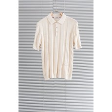 남성 린넨 텐셀 혼방 칼라 반팔 셔츠 001-230857