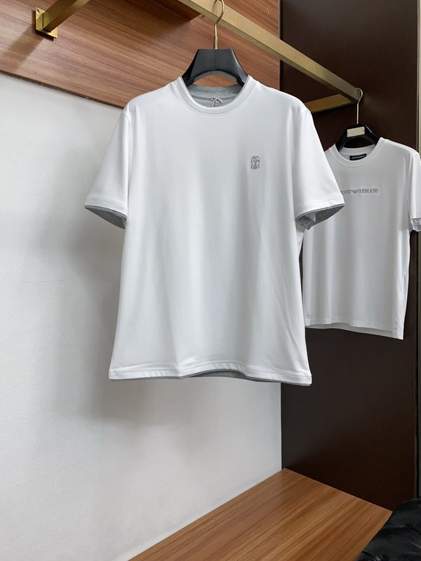 초봄 라운드넥 반팔 티셔츠 심플 캐주얼 001-230866