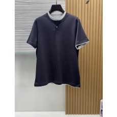 이른 봄 머서화 코튼 라운드 넥 반팔 티셔츠 001-230872