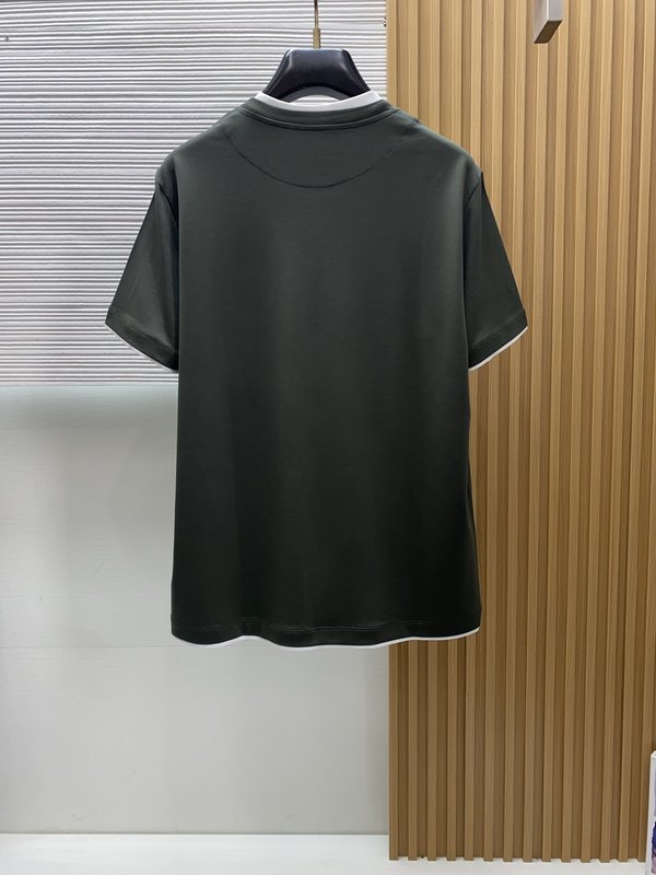 이른 봄 남성 라운드넥 반팔 티셔츠 001-230877