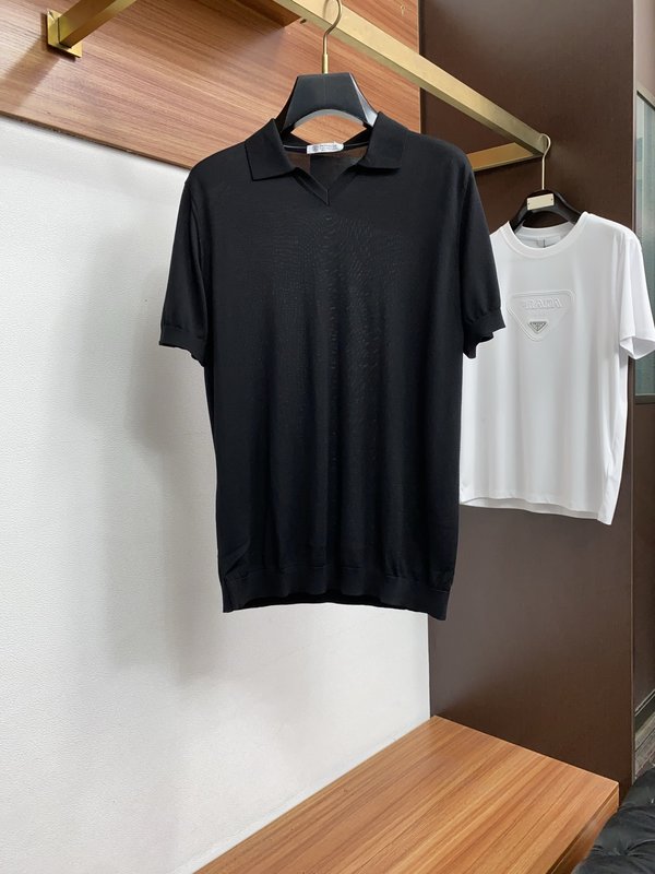 클래식 올드머니 스타일 텐셀 혼방 반팔 티셔츠 001-230883
